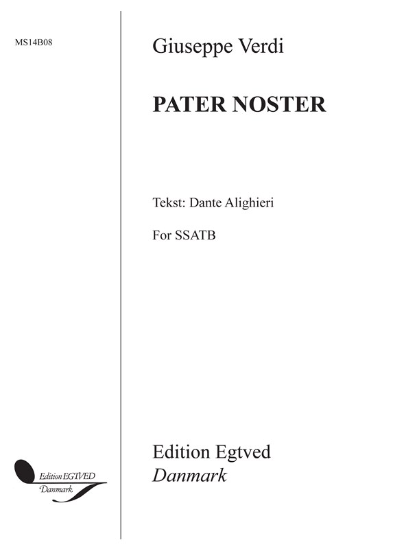 Giuseppe Verdi: Pater Noster (SSATB)