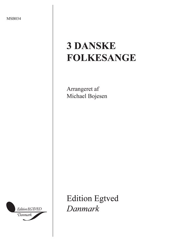 Michael Bojesen: 3 Danske Folkesange