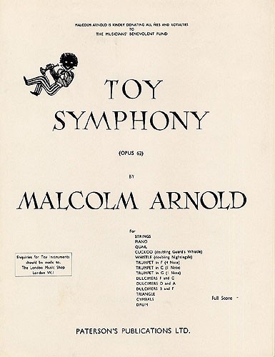 Malcolm Arnold: Toy Symphony Op.62 (Score)