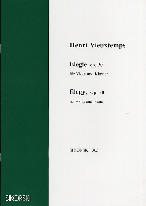 Henri Vieuxtemps: Elegy Op.30 (Viola/Piano)