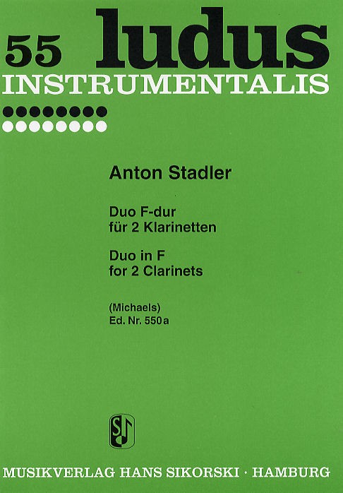 Anton Stadler: Duo In F