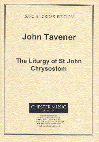 John Tavener: The Liturgy Of St. John Chrysostom (Vocal Score)