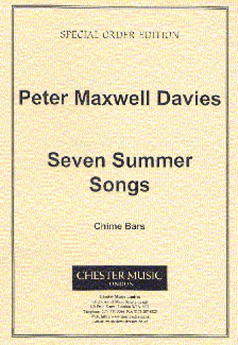 Peter Maxwell Davies: Seven Summer Songs Chime Bars Part