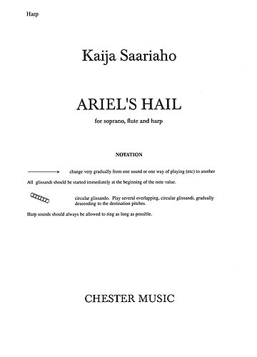 Kaija Saariaho: Ariel's Hail (Flute/Harp Parts)