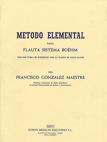 Gonzalez Metodo Elemental Para Flauta