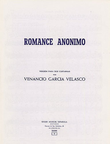 Romance Anonimo (2 Guitars)