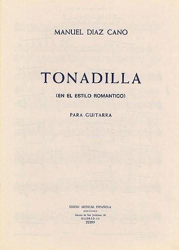 Diaz Cano Tonadilla Guitar