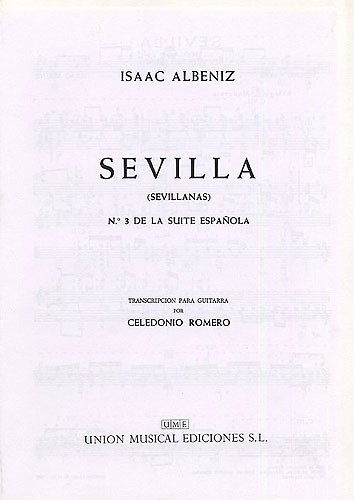 Albeniz Sevilla Sevillanas No.3 De La Suite Espanola (romero) Gtr