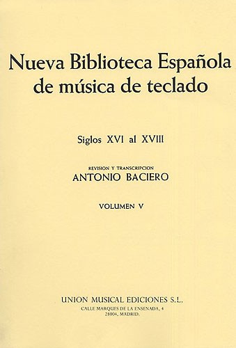 Varios Nueva Biblioteca Espanola De Musica De Teclado Vol.5