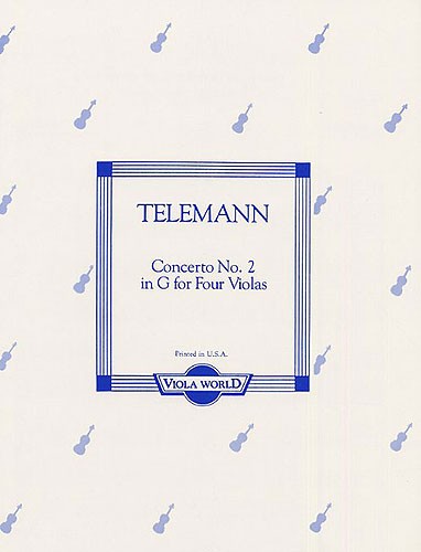 Telemann: Concerto No.2 In G (Four Violas)