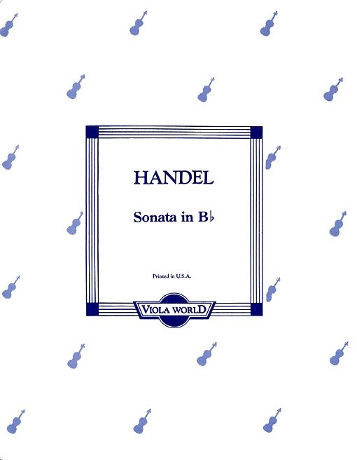 G.F. Handel: Sonata In B Flat (Viola)