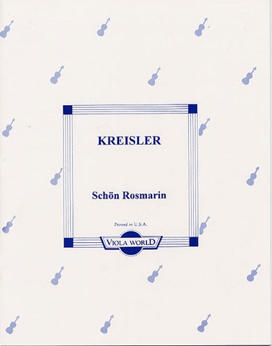 Fritz Kreisler: Schn Rosmarin