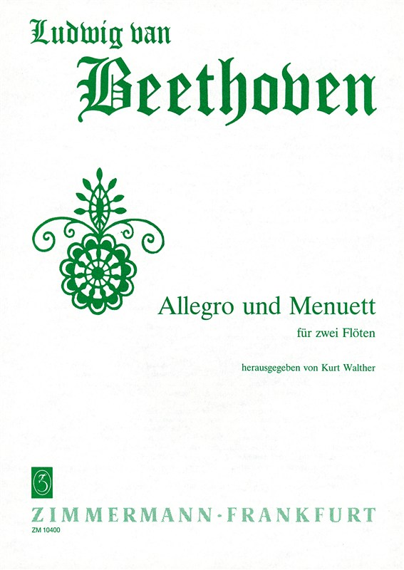 Ludwig Van Beethoven: Allegro And Menuet