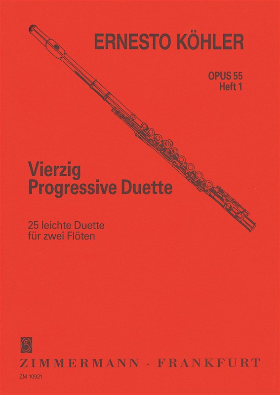 Ernesto Kohler: Vierzig Progressive Duette Op. 55 Heft 1