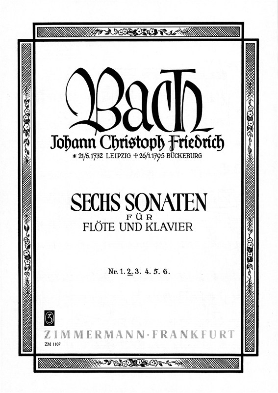 Johann Christoph Bach: Sonata For Flute and Piano No. 2