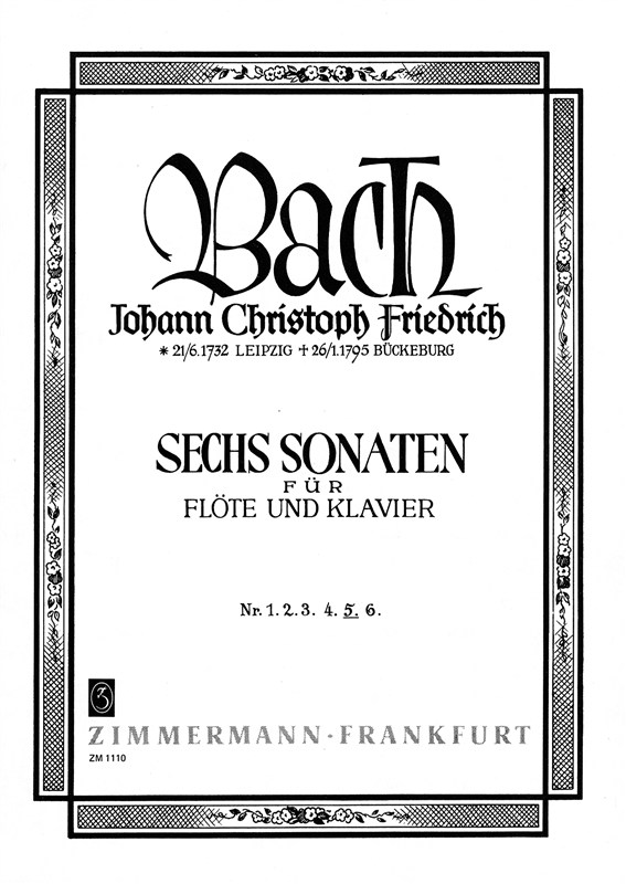 Bach, Jcf: Sonata No 5