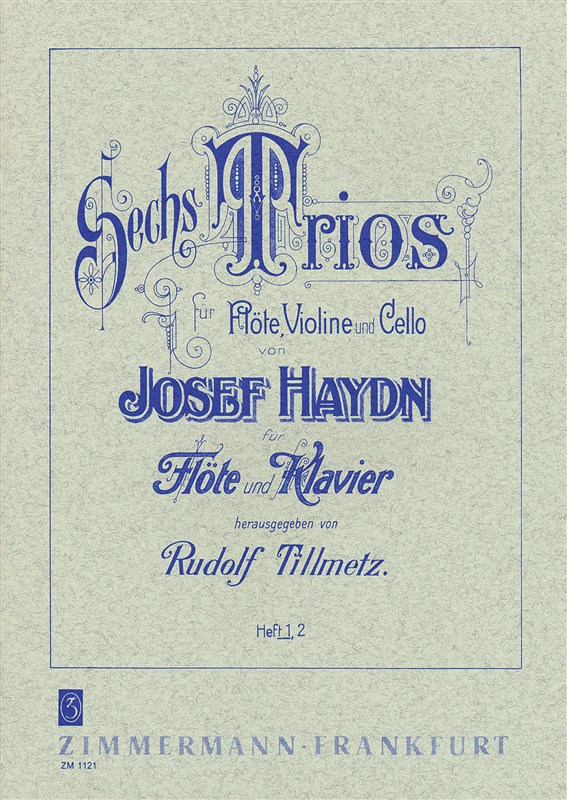 Josef Haydn: Sechs Trios Fur Flote, Violine Und Cello - Book 1