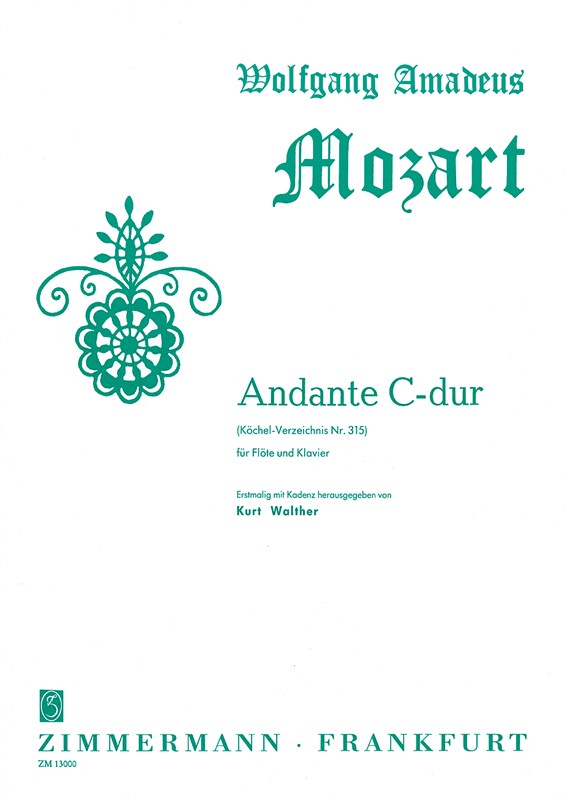 Mozart: Andante C Major Kv 315