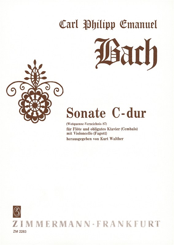 Bach, Cpe: Sonata C Wq 87