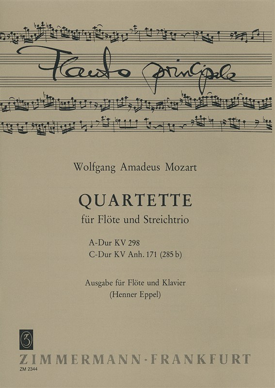 W.A. Mozart: Quartet in A K.298 And Quartet In C K.171 (Flute and Piano)