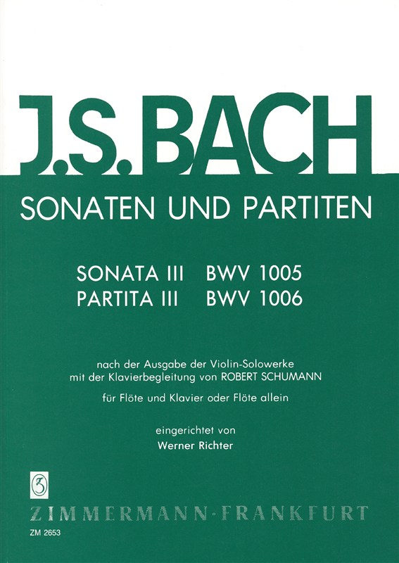 Bach, Js: Sonatas + Partitas Book 3 Bwv 1005 + 1006