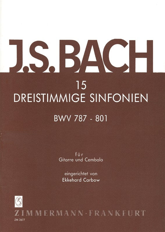 Bach, Js: 15 Three-part Sinfonias