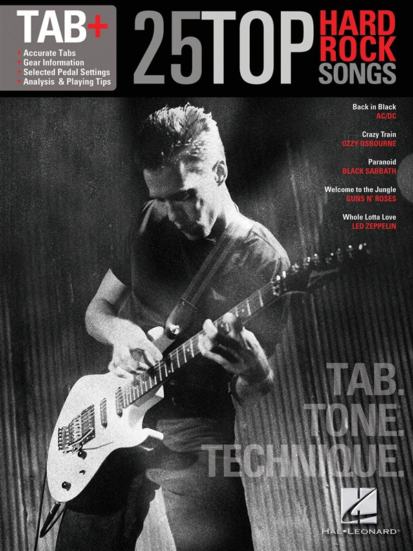 Tab+: 25 Top Hard Rock Songs - Tab. Tone. Technique