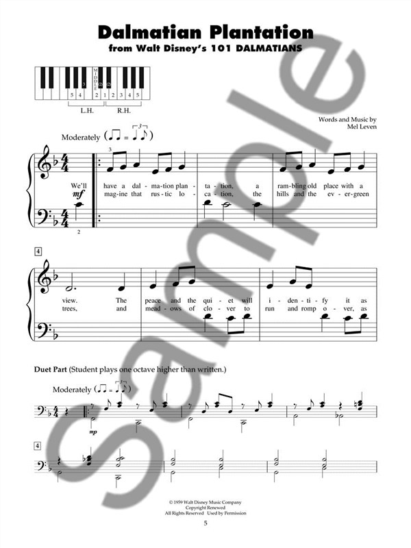 Five-Finger Piano: Disney Movie Classics