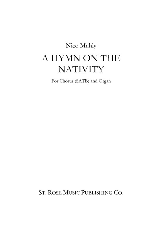 Nico Muhly: A Hymn On The Nativity