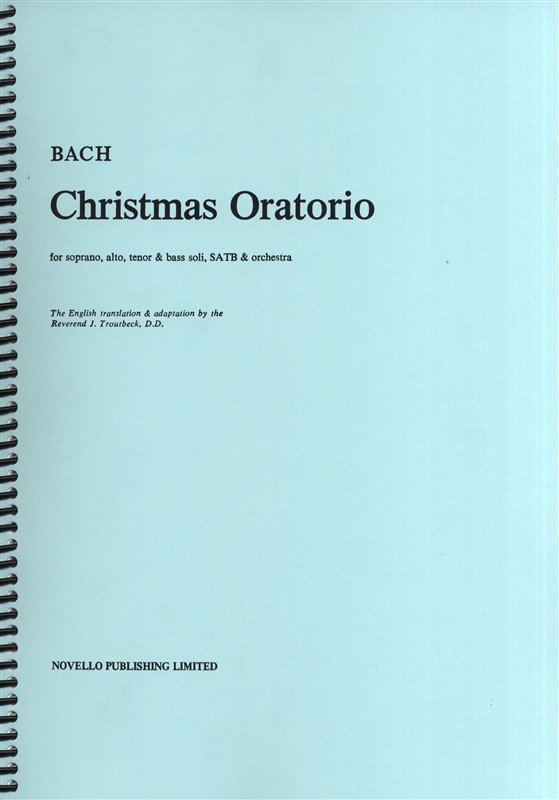 J.S.Bach: Christmas Oratorio Vocal Score (Troutbeck)