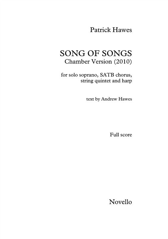 Patrick Hawes: Song Of Songs (Chamber Version)