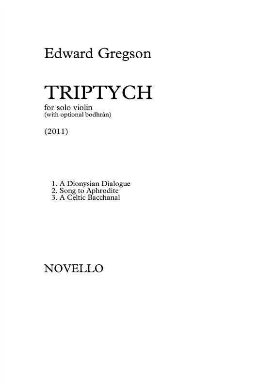 Edward Gregson: Triptych (Violin Solo)