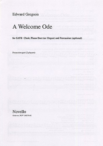 Edward Gregson: A Welcome Ode (Percussion Part)