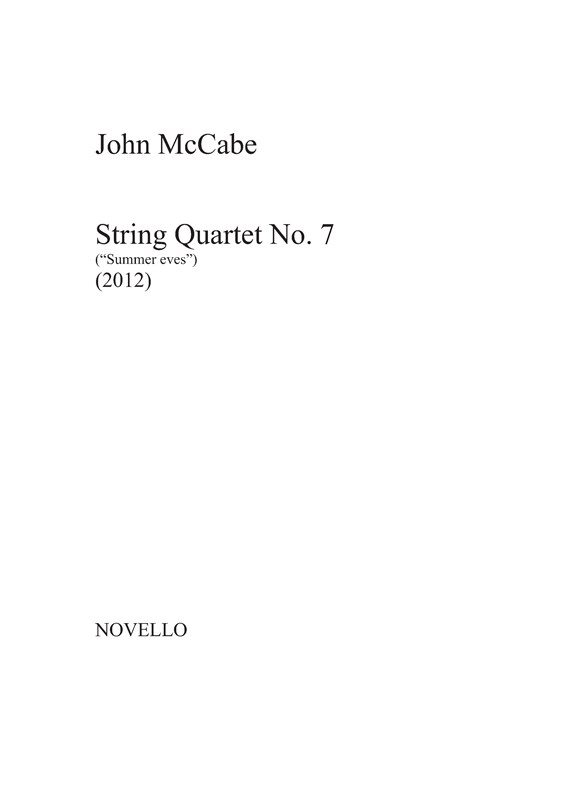 John McCabe: String Quartet No.7 - Summer Eves (Parts)