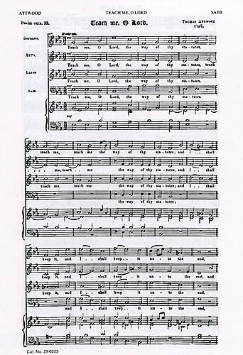 Thomas Attwood: Teach Me O Lord/Handel: O God, In Thy Heavenly Hand