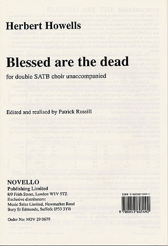 Herbert Howells: Blessed Are The Dead