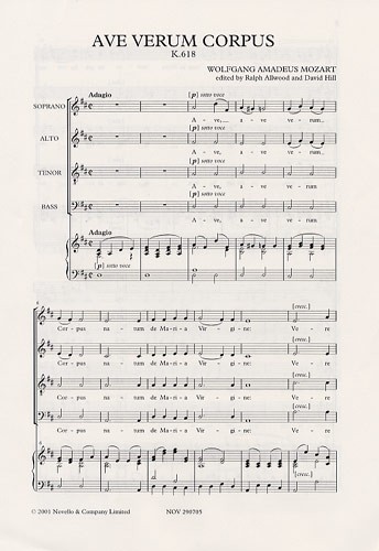 W.A. Mozart: Ave Verum Corpus (SATB)