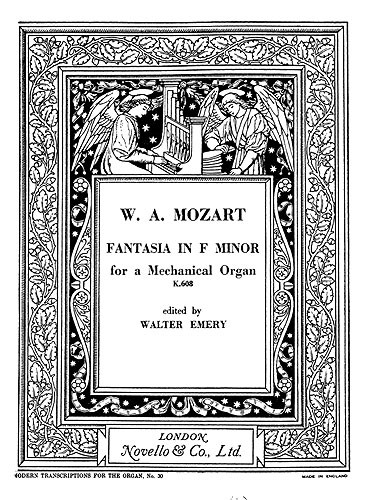 W.A. Mozart: Fantasia In F Minor K.608 (Emery)