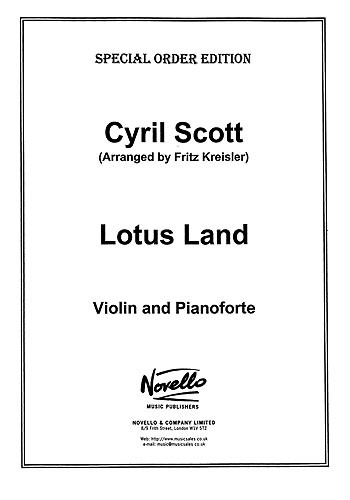 Scott: Lotus Land for Violin And Piano