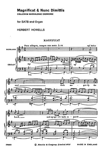 Herbert Howells: Magnificat & Nunc Dimittis (Collegium Magdelenae Oxoniense)