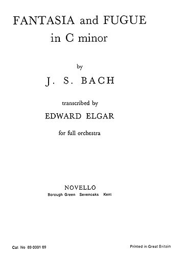 J.S. Bach: Fantasia And Fugue in C minor (Miniature Score- Elgar)