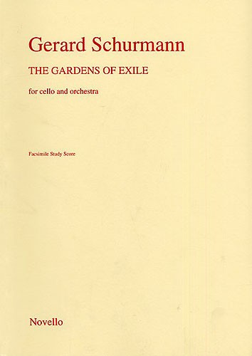 Schurmann The Gardens Of Exile Vlc/orch F/s