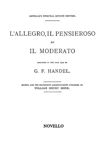 Handel: L'allegro Il Pensieroso Ed Il Moderato