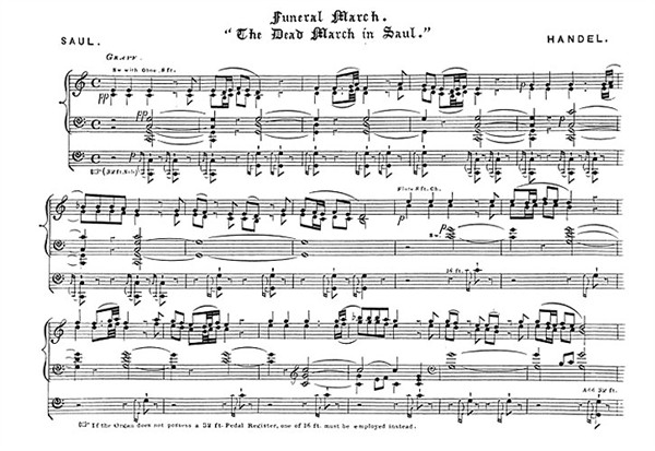 G.F. Handel: Funeral March-The Dead March In Saul (Organ)