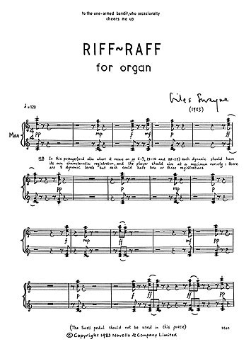 Giles Swayne: Riff-Raff for Organ