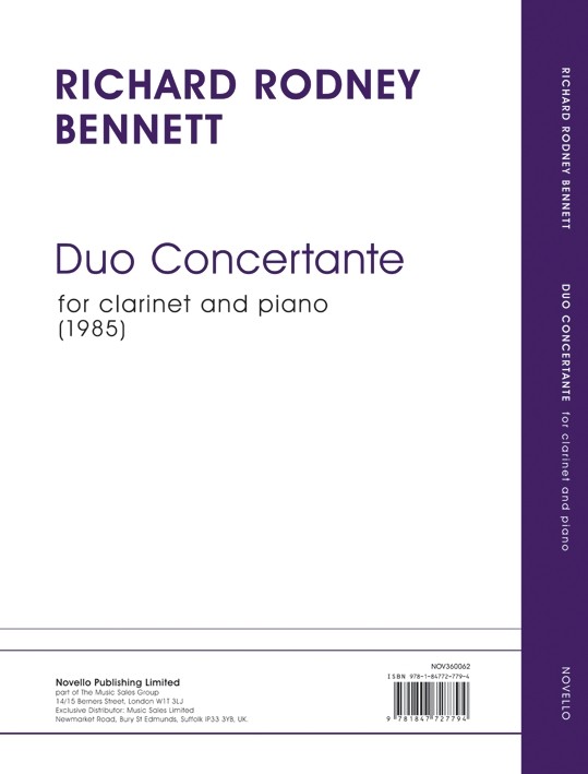 Richard Rodney Bennett: Duo Concertante