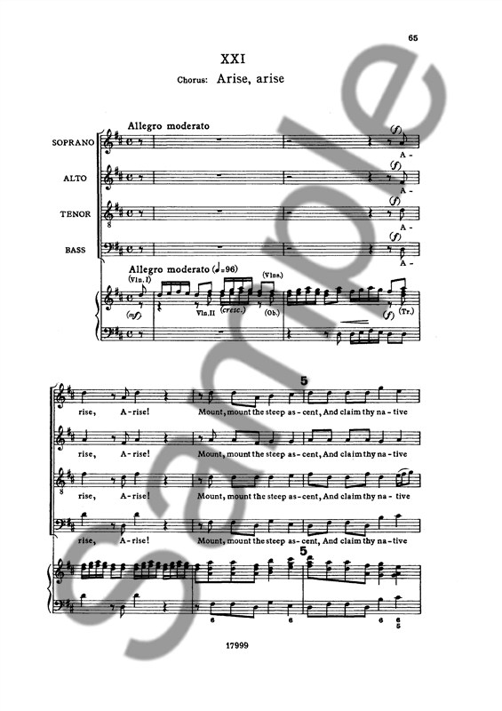 G.F. Handel: The Choice of Hercules (SATB)