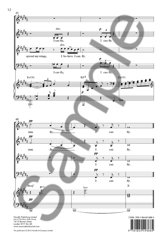 R. Kelly: I Believe I Can Fly (SATB/Piano)