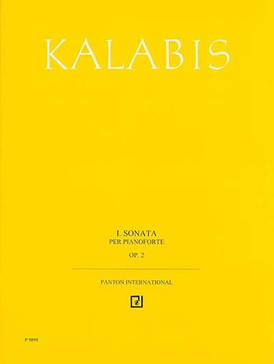 Viktor Kalabis: Pianosonat, Op. 2 (1. Piano Sonata, op. 2)