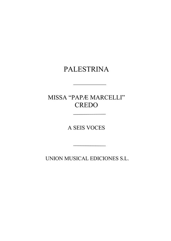 Giovanni Palestrina: Credo De La Misa 'Papae Marcelli'